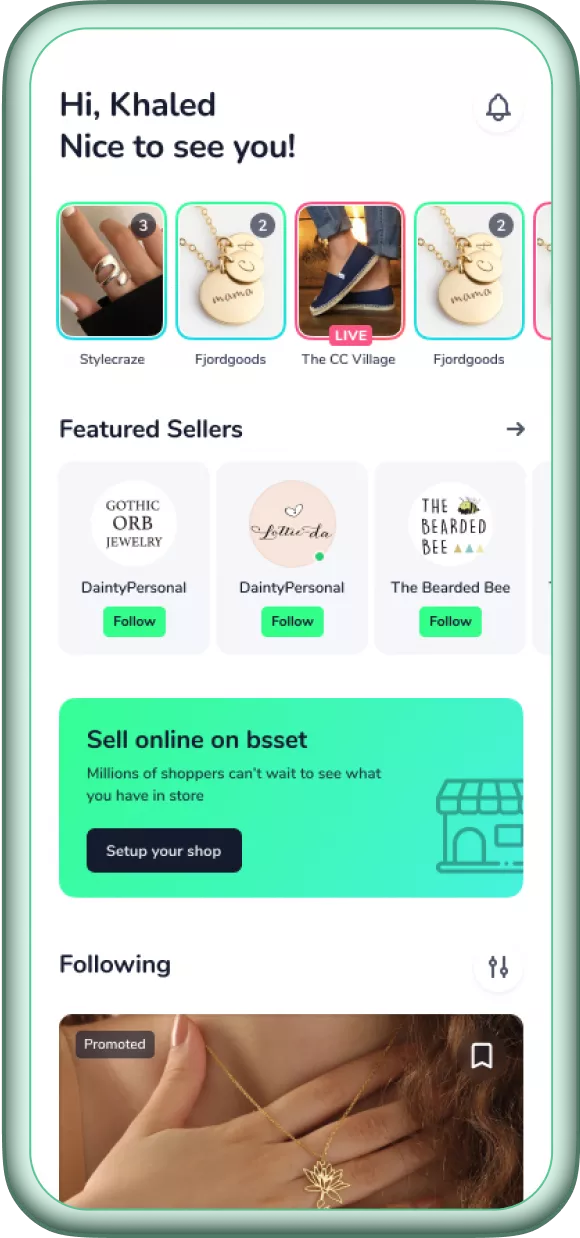 Customer interface