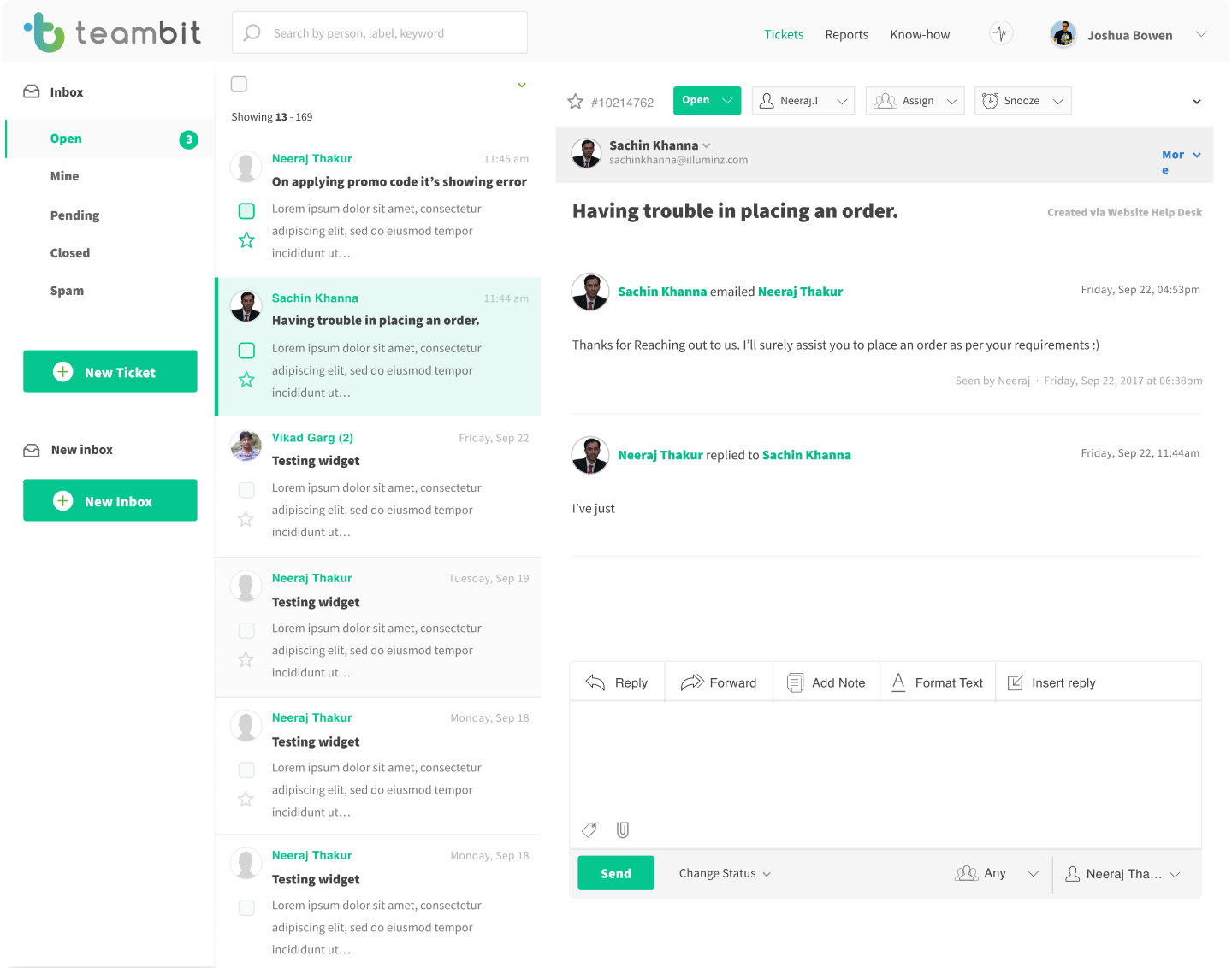 Teambit Dashboard